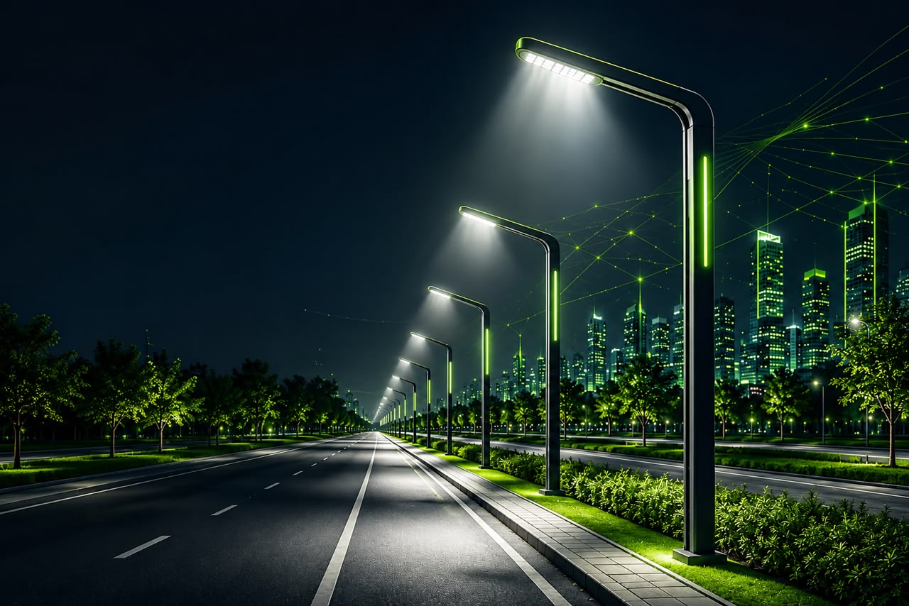 Éclairage public LED intelligent
